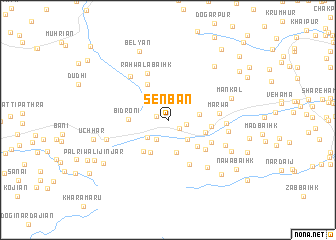 map of Senban
