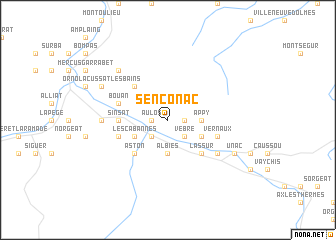 map of Senconac