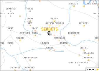 map of Sendets