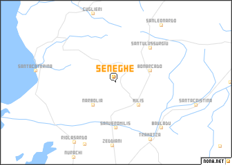 map of Seneghe