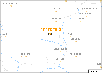 map of Senerchia