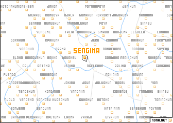 map of Sengima