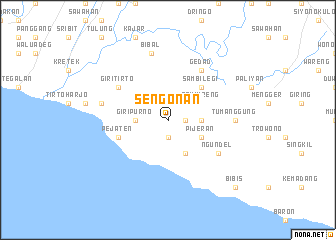 map of Sengonan