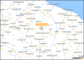 map of Sengon