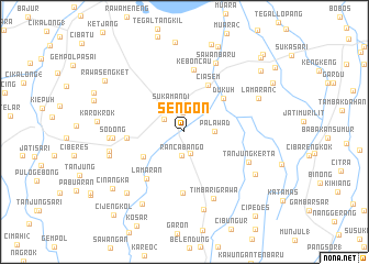 map of Sengon