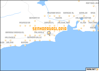 map of Senhora da Glória