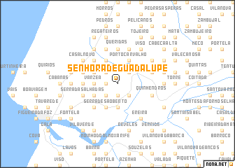 map of Senhora de Guadalupe