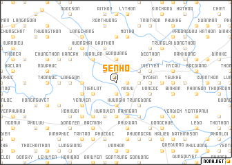 map of Sen Hồ