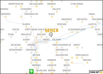 map of Senica