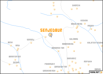 map of Senjed Būr