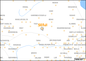 map of Senjī