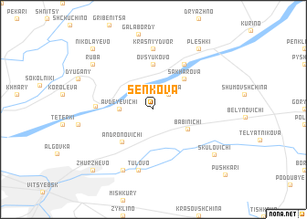 map of Senʼkova