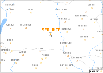 map of Şenlikçe