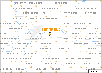 map of Sennfeld