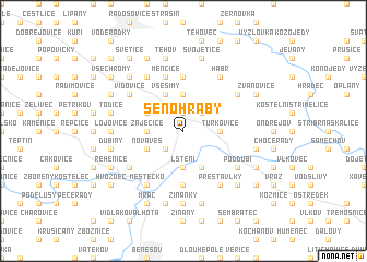 map of Senohraby