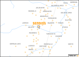map of Senokos