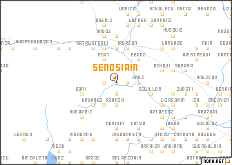 map of Senosiáin