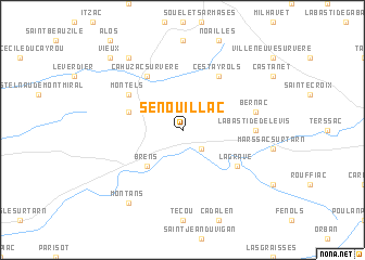 map of Senouillac