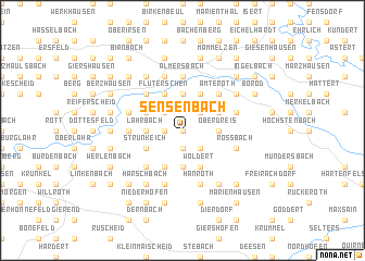 map of Sensenbach