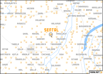 map of Sental