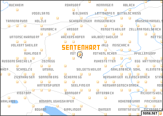 map of Sentenhart