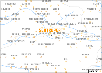 map of Šentrupert