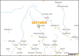 map of Sentuaka