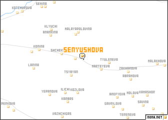 map of Senyushova