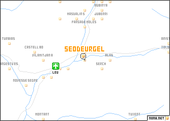 map of Seo de Urgel