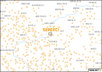 map of Šeperci