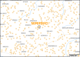 map of Seperovići