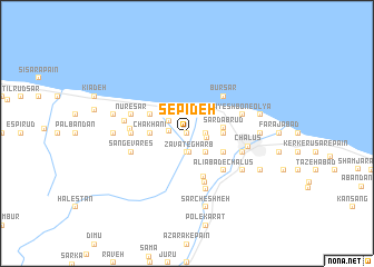 map of Sepīdeh