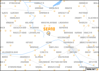 map of Sępno
