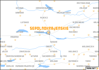 map of Sępólno Krajeńskie