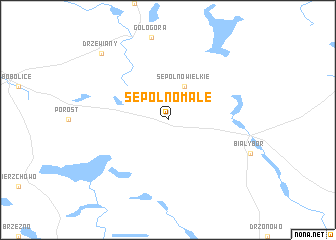 map of Sępolno Małe