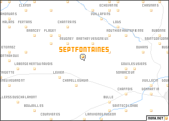 map of Septfontaines