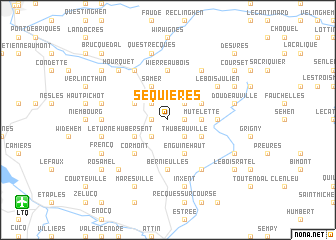map of Séquières