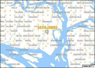 map of Serājābād