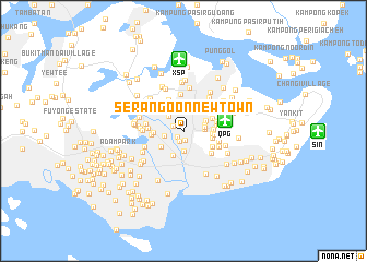 map of Serangoon New Town