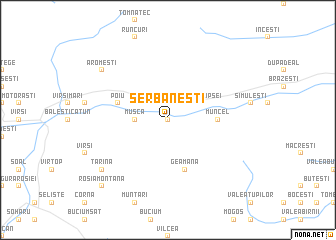 map of Şerbăneşti