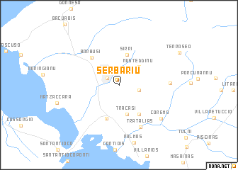 map of Serbariu