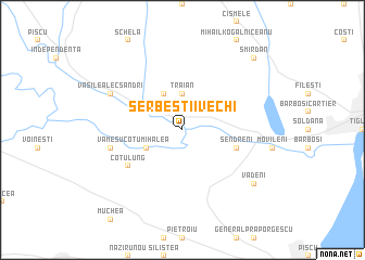 map of Şerbeştii Vechi