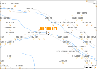 map of Şerbeşti