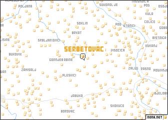 map of (( Šerbetovac ))
