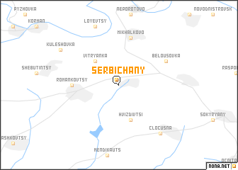 map of Serbichany