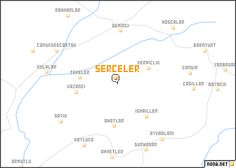 map of Serçeler