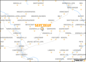 map of Sercoeur