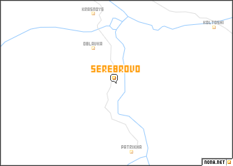 map of Serebrovo