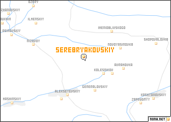 map of Serebryakovskiy