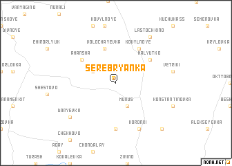map of Serebryanka